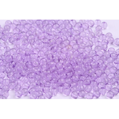 Round Beads 4mm Lilac Violet 10011 | Rutkovsky Czech Glass Beads