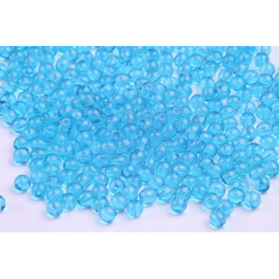 Light Blue Round Beads 4mm 10016 | Rutkovsky Czech Glass Beads