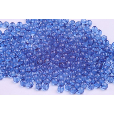 Round Beads 4mm Blue 10044 | Handgefertigte Glasperlen