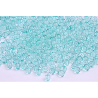 Round Beads 4mm Aqua 10015 | Tschechische Glasperlen