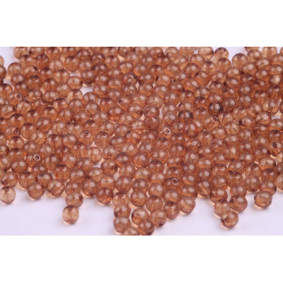 Round Beads 4mm Brown 10006 | Czech Glass by Rutkovsky