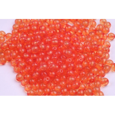 Round Beads 4mm Orange 10021 | Rutkovsky Czech Glass Beads