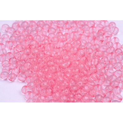 Round Beads 4mm Pink 10028 | Rutkovsky Tschechische