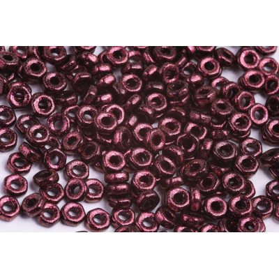 Hex Nut Beads 2x5mm Polychrome Dark Violet 00030/94108 | Rutkovsky