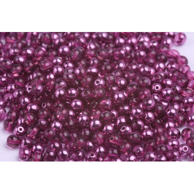 Round Beads 4mm Amethyst Purple 10030 AL | Rutkovsky Czech Glass
