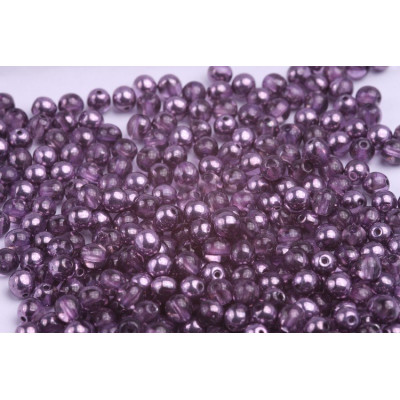 Round Beads 4mm Viola 10038 AL | Perle di Vetro Ceco