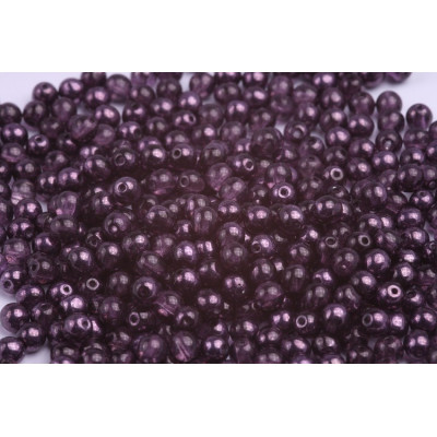 Round Beads 4mm Violet 10039 AL | Rutkovsky Czech Glass Beads
