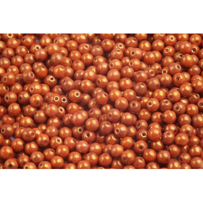 Round Beads 4mm White Gold Luster 02020/14497 | Rutkovsky Glass