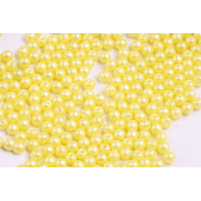 Round Beads 4mm Pearl Shine Amber 02010/24002 | Czech Glass Beads
