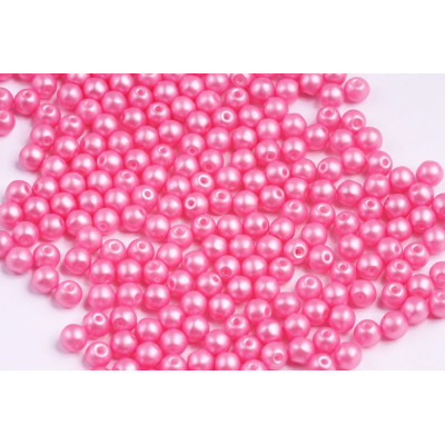 Round Beads 4mm Pearl Shine Light Pink 02010/24004 | Czech Glass