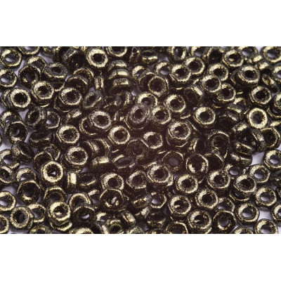 Hex Nut Beads 2x5mm Polychrome Dark Olivine 00030/94107 | Rutkovsky