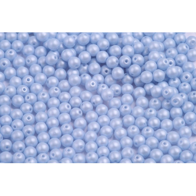 Round Beads 4mm Powder Blue Pearl 02010/29310 | Czech Glass Beads