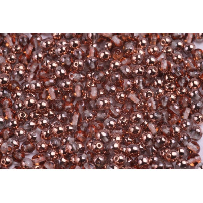 Round Beads 4mm Crystal Capri Gold 00030/27101 | Rutkovsky