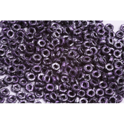 Hex Nut Beads 2x5mm Tweedy Violet 23980/45710 | Czech Glass