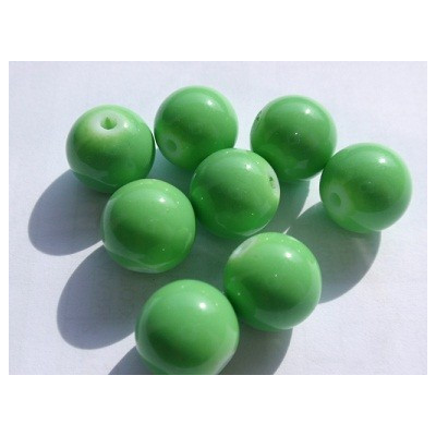 Round bead  N. 6F Green