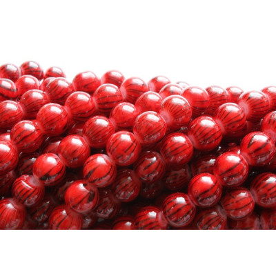 Perles rondes N. 16F Rouge