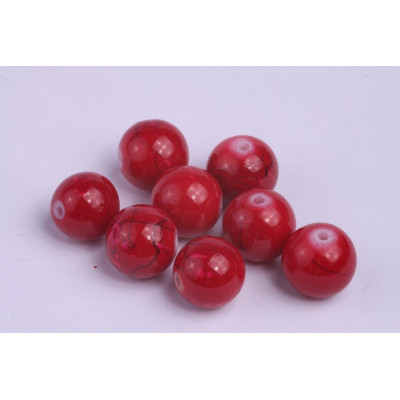 Round bead  N. 42F Red