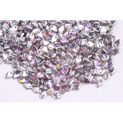 Dragon® Scale Bead N. 4 Crystal Silver Rainbow