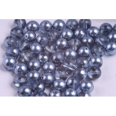 Round Beads 8mm Chrome 5492 | Rutkovsky Czech Glass