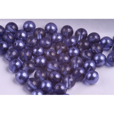 Round Beads 8mm Violet Luster 5493 | Czech Glass Rutkovsky