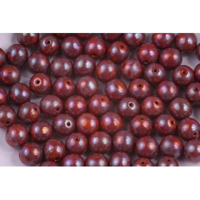 Czech Round Beads 8mm Wine Nebula 93130/15001 | Glass Beads