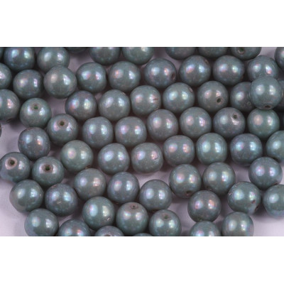 Round Beads 8mm Opaque Mint Nebula 53100/15001 | Rutkovsky