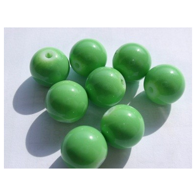 Round bead N. 6H Green