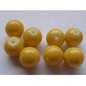 Perles rondes N. 1L Jaune