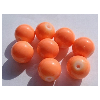 Korálky kuličky  c. 5L Oranzový