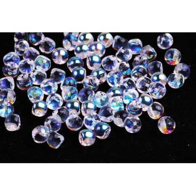 Mushroom Button Beads 6x5mm Crystal AB 00030/28701 | Rutkovsky