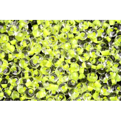 Czech Drop Beads 5/0 Neon Lime Crystal 08786 | Preciosa Glass
