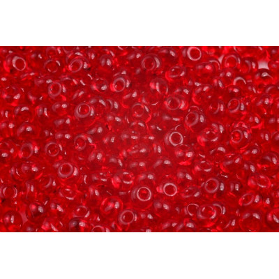 Czech Glass Drops 5/0 Siam Red 90070 | Preciosa Teardrop Beads