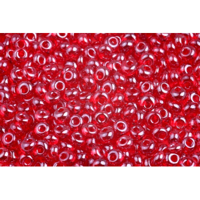Preciosa Drop Beads 5/0 Transparent Red 96070 | Czech Glass