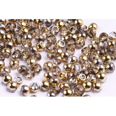 Mushroom Button Beads 6x5mm Crystal Amber 00030/26441 | Rutkovsky