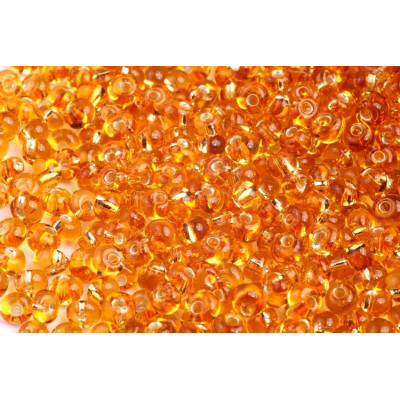 Preciosa Czech Glass Drop Beads 5/0 Orange 17050 | 10g