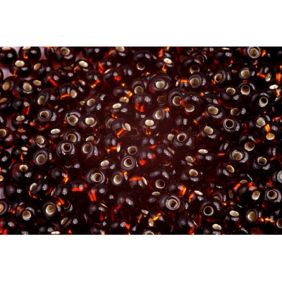 Preciosa Drop Beads 5/0 Brown Silver-Lined 17140 | Czech Glass