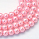 Perles rondes  ciré N. 6B Rose