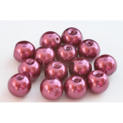 Round bead  waxed N. 77B Red