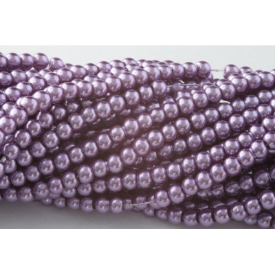 Runde perle  gewachst N. 3524 Violett