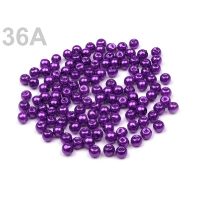 Cuenta redonda  encerada N. 4006 Violeta