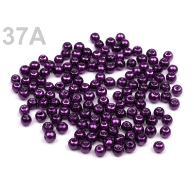 Round bead  waxed N. 4007 Violet