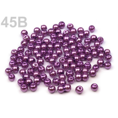 Perles rondes  ciré N. 4009 Violet
