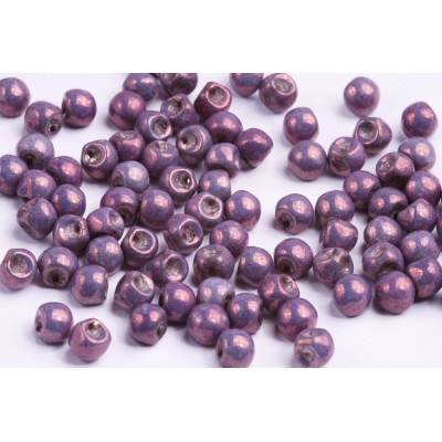 Mushroom Button Beads 6x5mm Violet Alabaster Iris 15726 | Rutkovsky