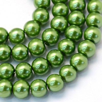 Round bead  waxed N. 19D Green
