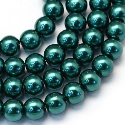 Perles rondes  ciré N. 21D Vert