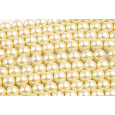 Round bead  waxed N. 56D Yellow