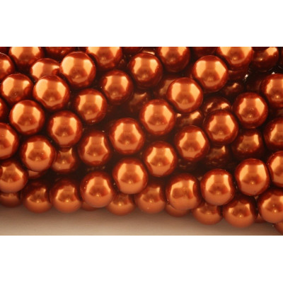 Cuenta redonda  encerada N. 84D Cobre