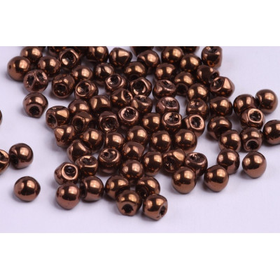 Mushroom Button Beads 6x5mm Jet Bronze 23980/14415 | Rutkovsky