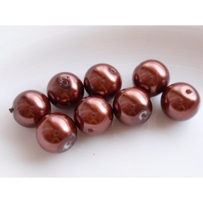 Round bead  waxed N. 33F Brown