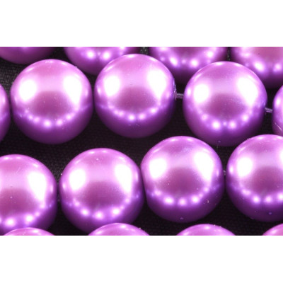 Perles rondes  ciré N. 48F Violet